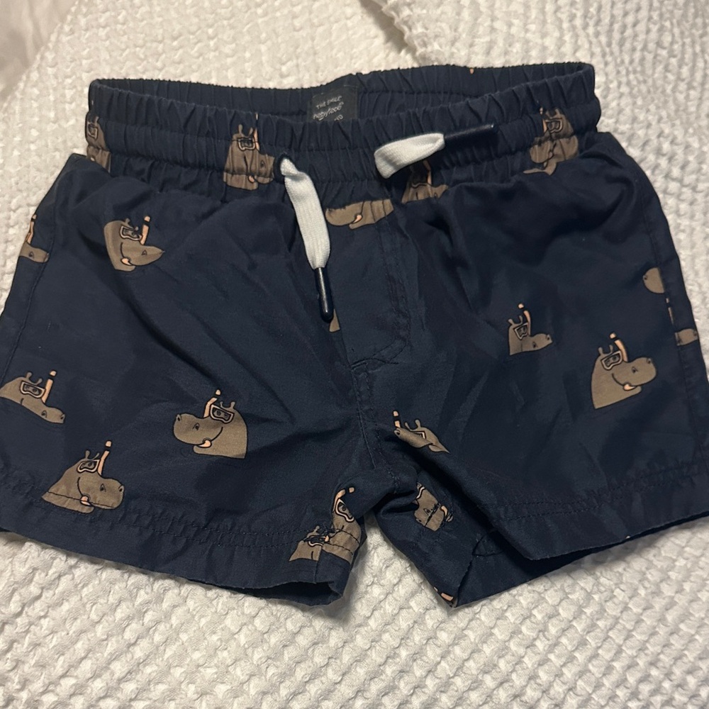 Babyface Hippo Print baby swim trunks/board shorts size 18m